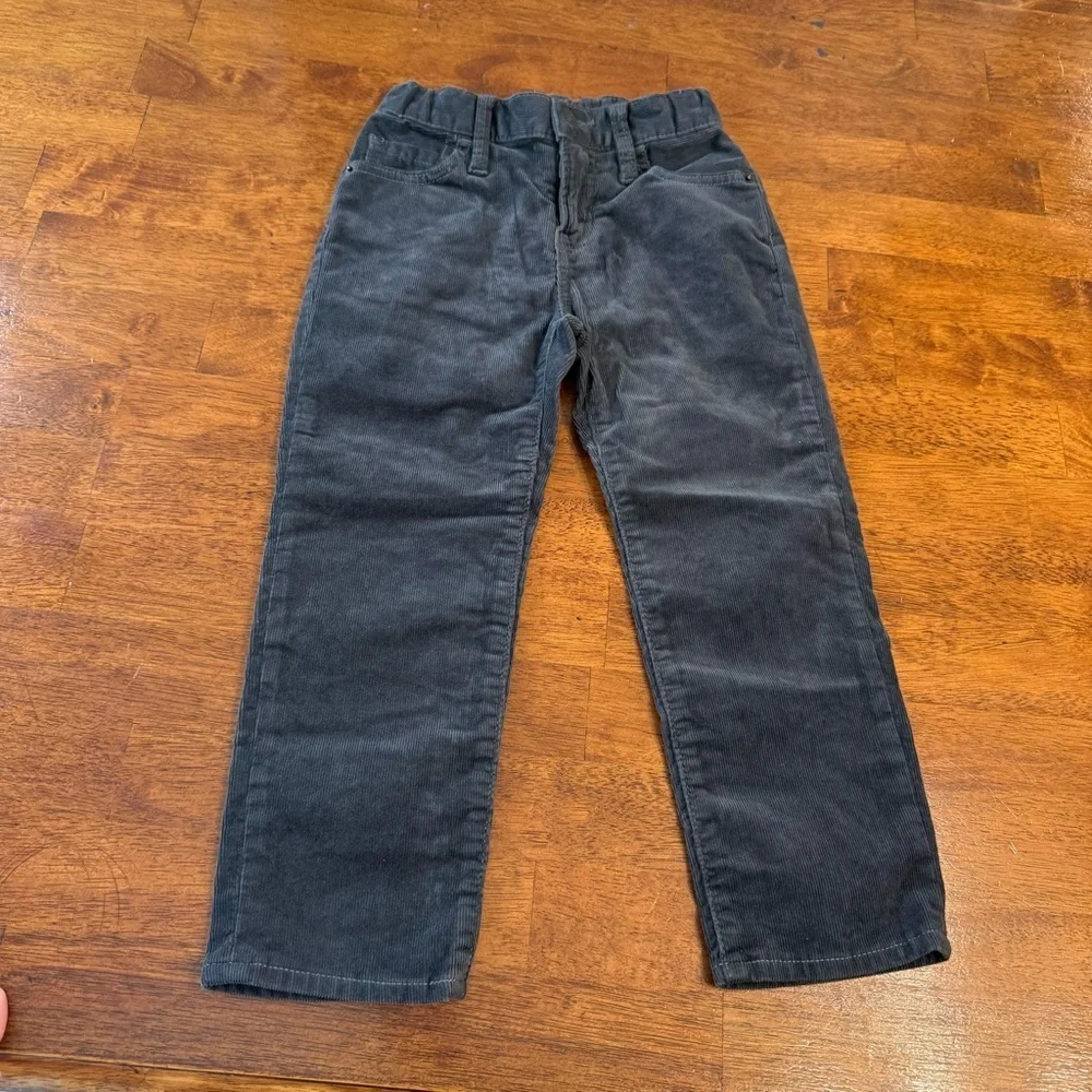 Kids Gap Dark Gray Corduroy Pants size 5 original straight